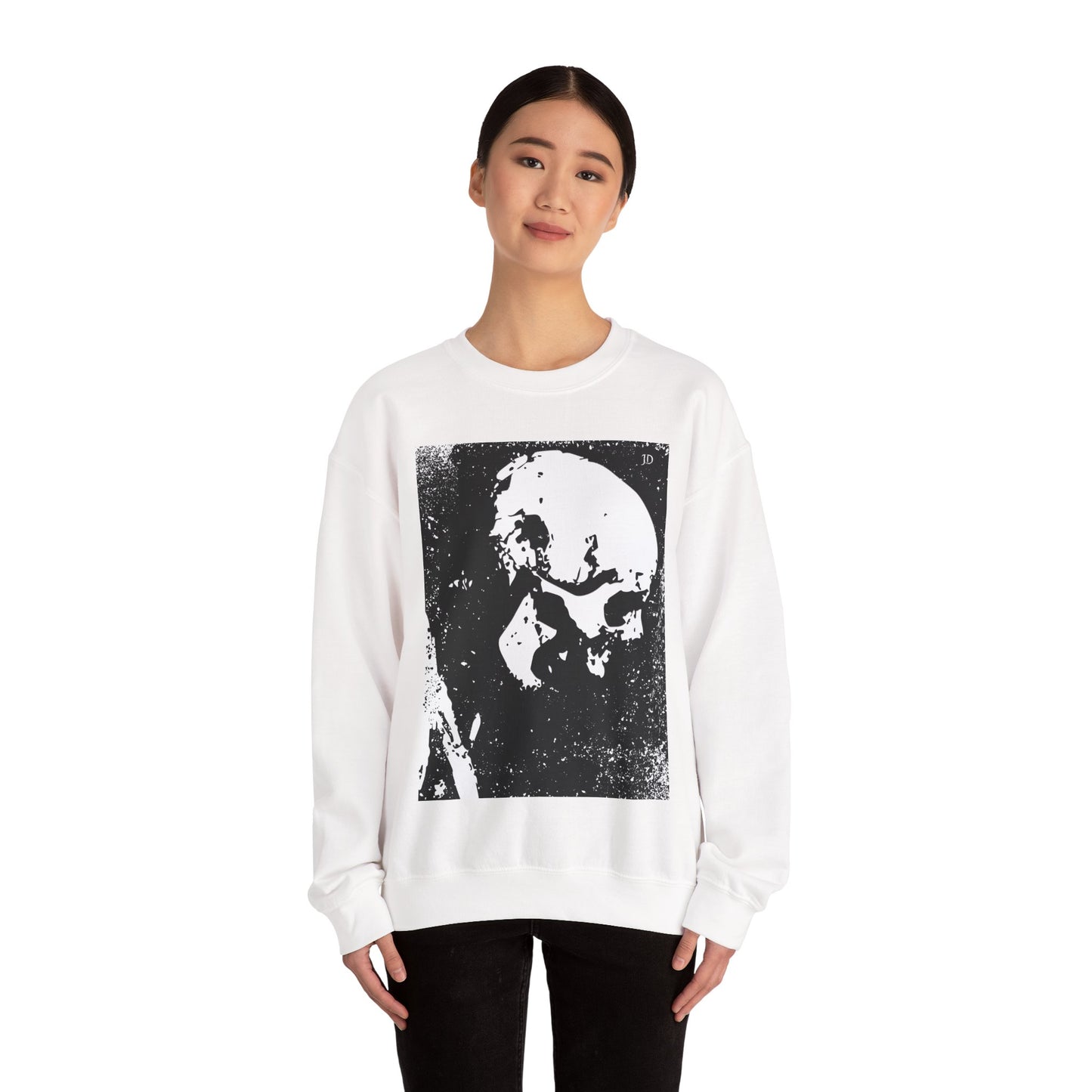 SKULL # 1 (Large Print Front Only) Unisex Heavy Blend™ Crewneck Sweatshirt