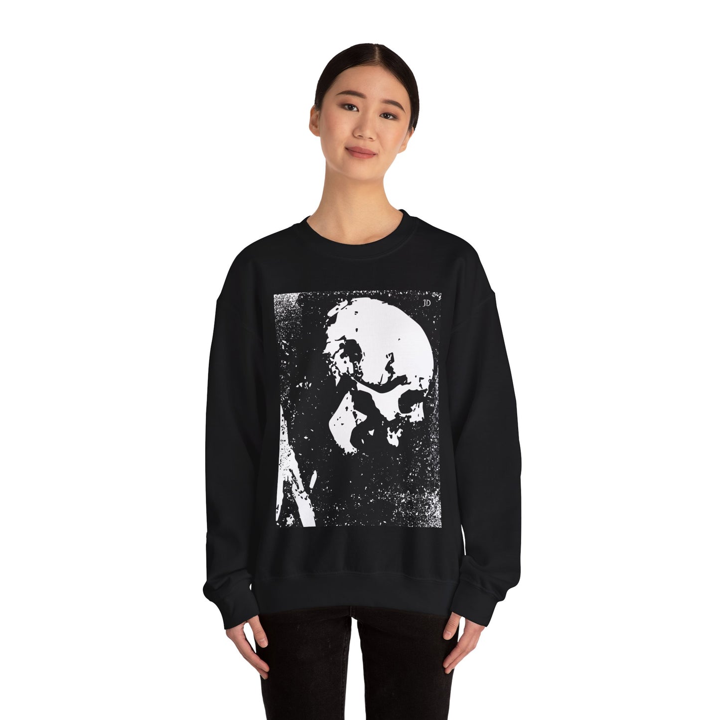 SKULL # 1 (Large Print Front Only) Unisex Heavy Blend™ Crewneck Sweatshirt