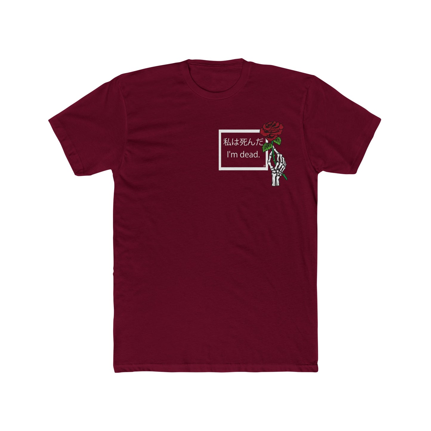 I'm dead (Front & Back) Men's Cotton Crew Tee