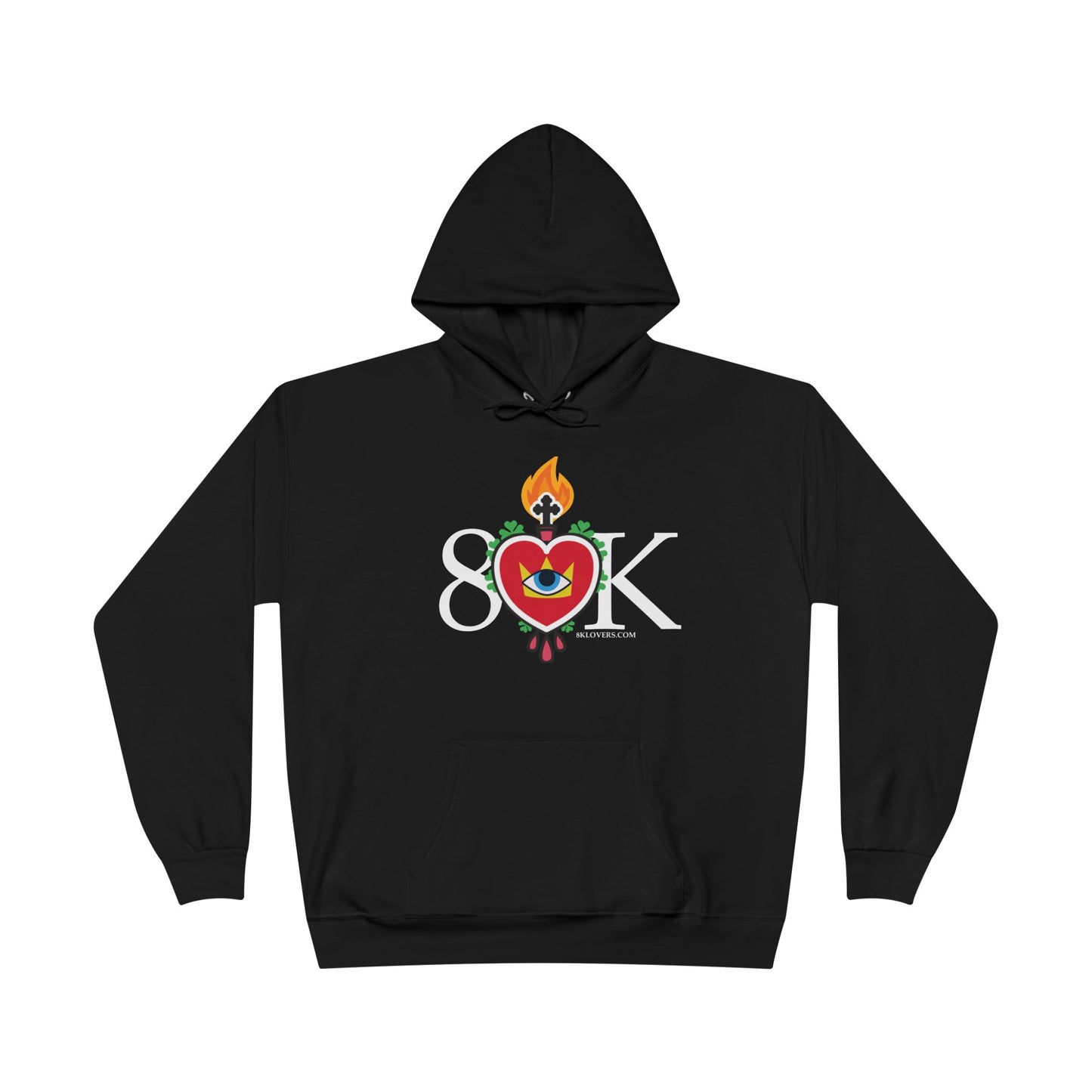 #17 Sacred Heart Flame Unisex Eco-Friendly Pullover Hoodie - Perfect for Everyday Wear & Celebrations