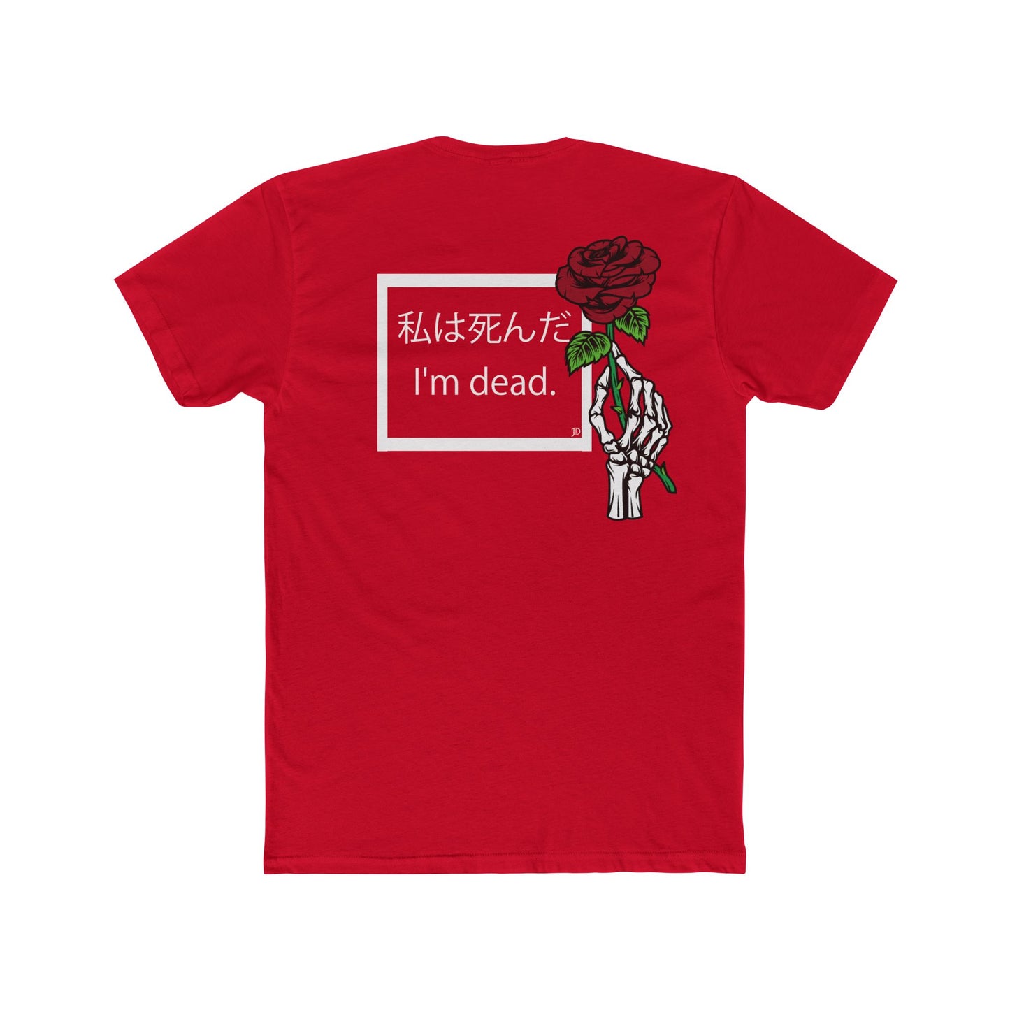 I'm dead (Front & Back) Men's Cotton Crew Tee