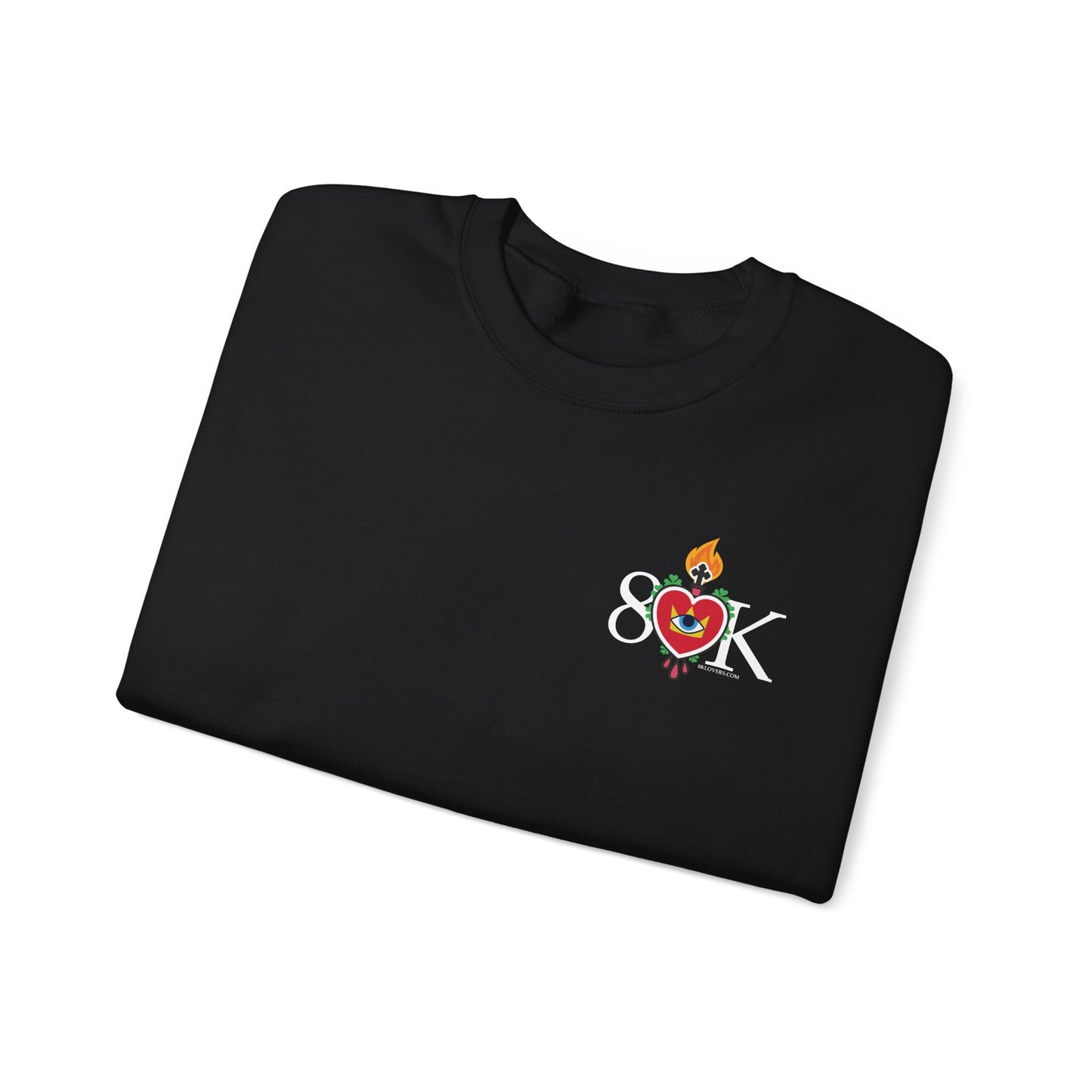 #18 Sacred Heart Flame (Both Sleeves) Design Unisex Crewneck Sweatshirt - Cozy & Stylish