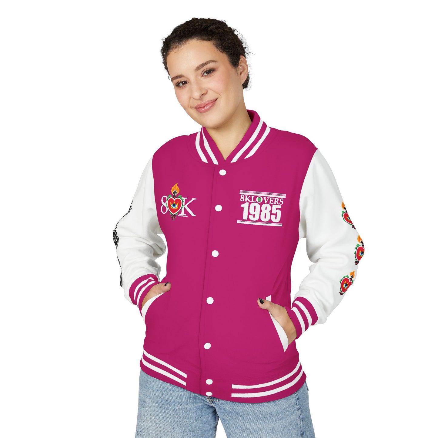 #21 Retro Unisex Heavyweight Letterman Jacket - 80KšLovers 1985