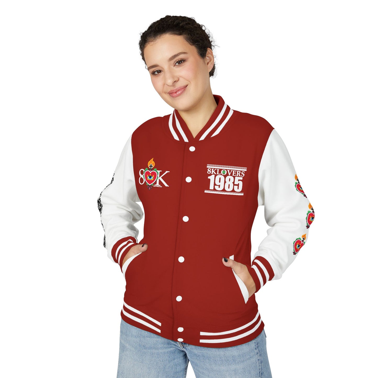 #21 Retro Unisex Heavyweight Letterman Jacket - 80KšLovers 1985