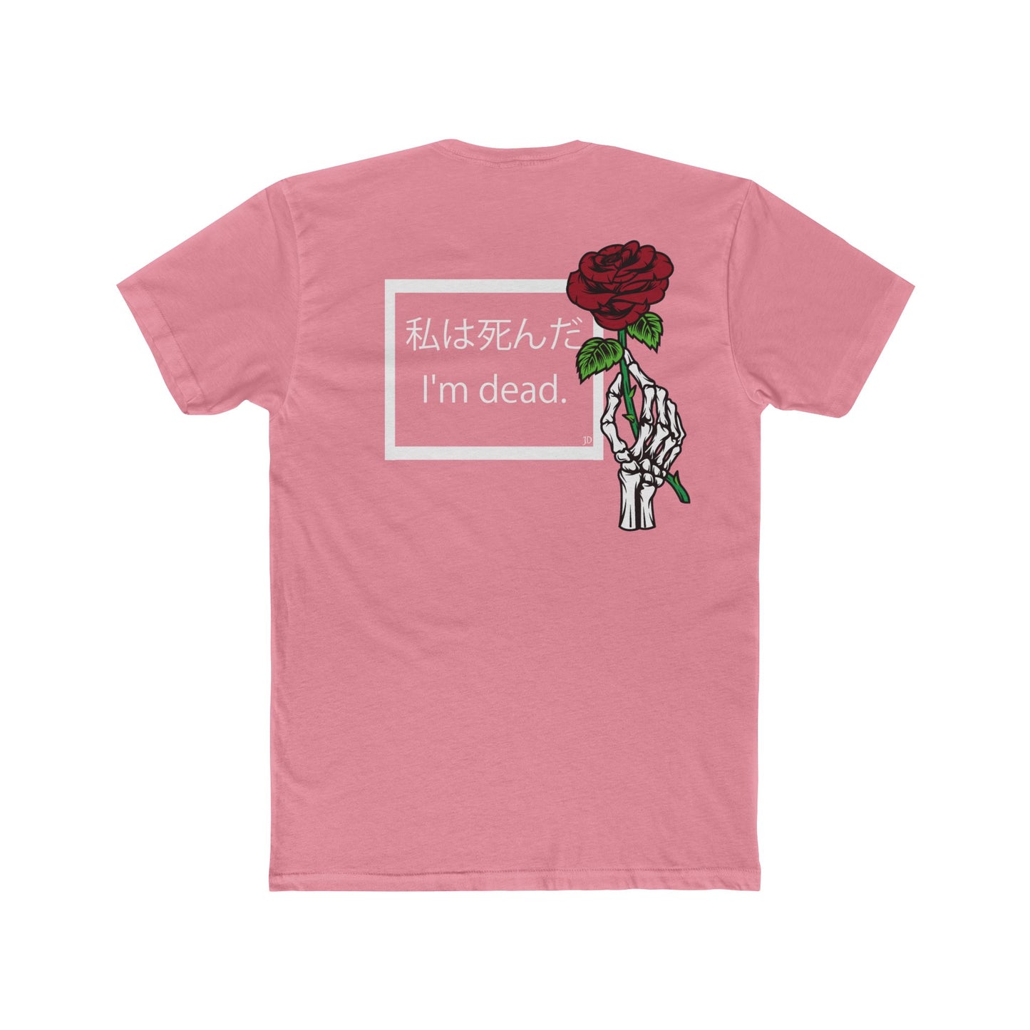 I'm dead (Front & Back) Men's Cotton Crew Tee