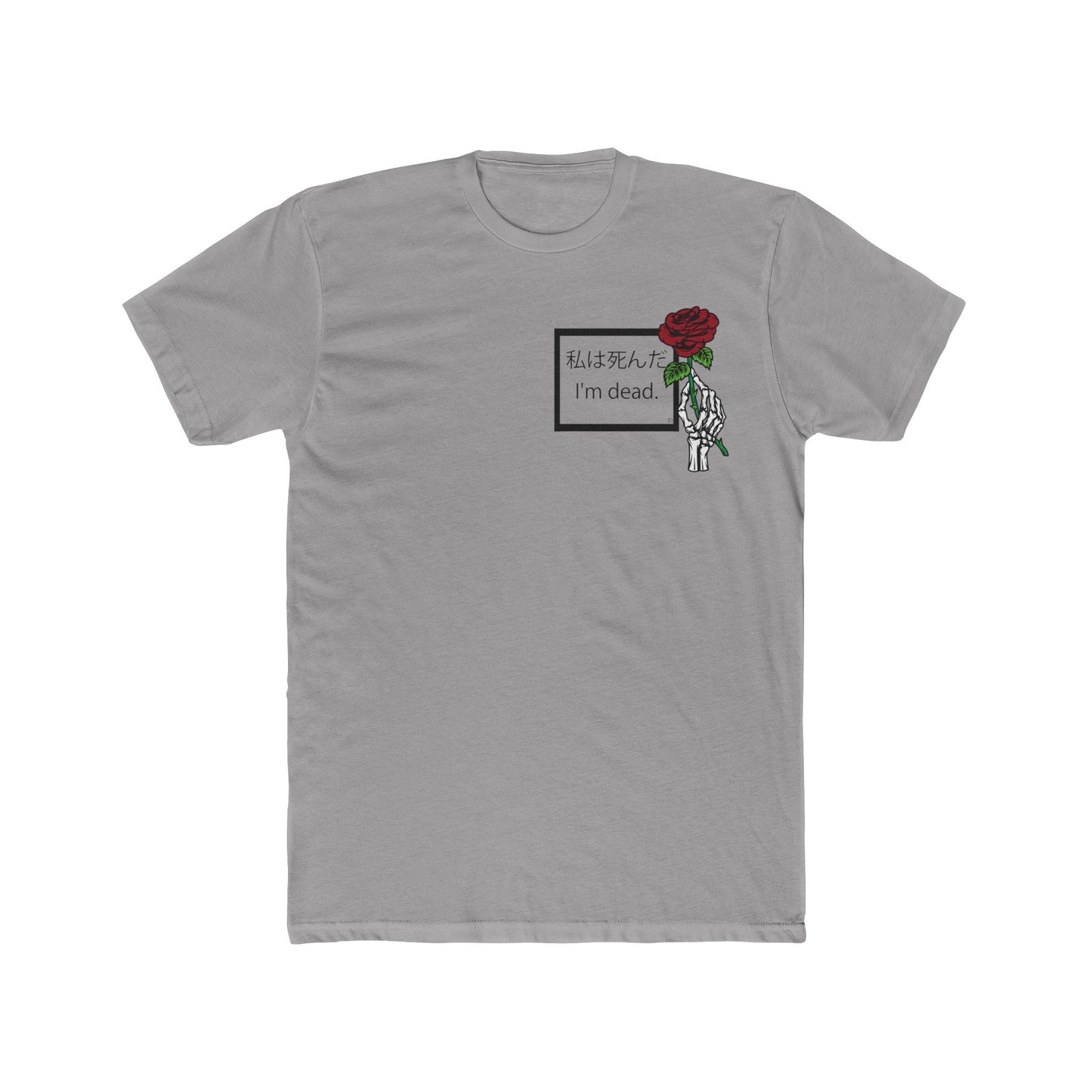 I'm dead (Front & Back) Men's Cotton Crew Tee