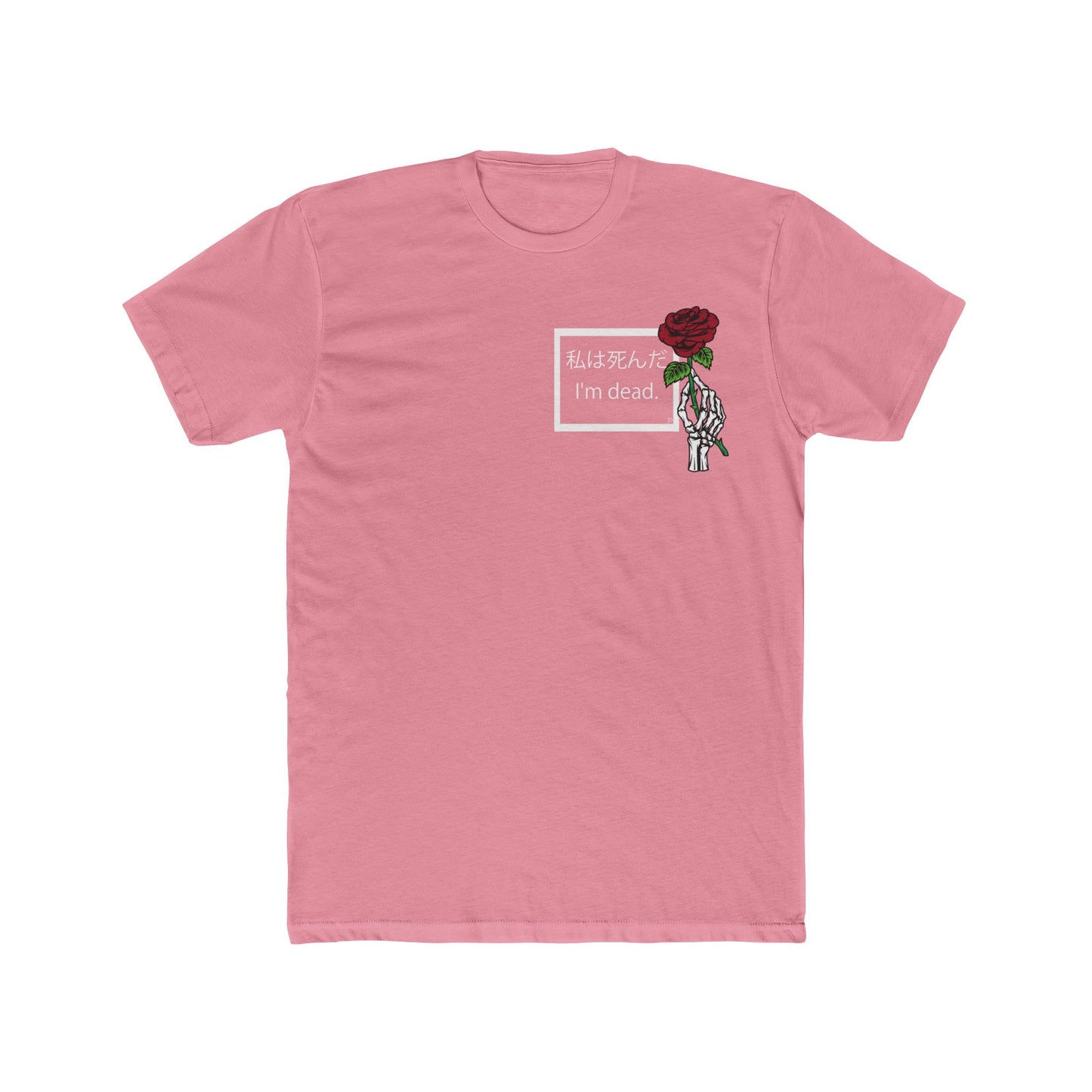 I'm dead (Front & Back) Men's Cotton Crew Tee