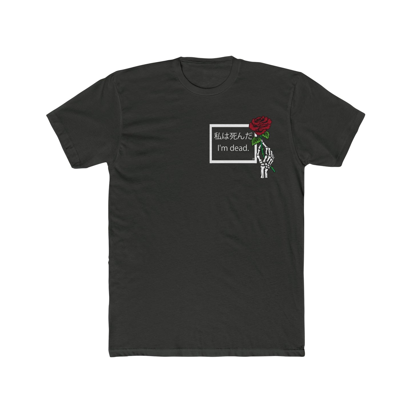 I'm dead (Front & Back) Men's Cotton Crew Tee