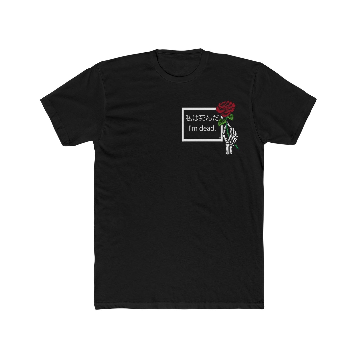 I'm dead (Front & Back) Men's Cotton Crew Tee