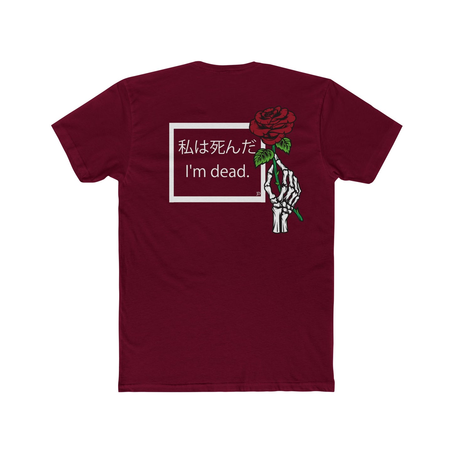 I'm dead (Front & Back) Men's Cotton Crew Tee