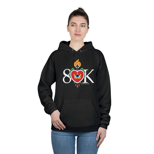 #17 Sacred Heart Flame Unisex Eco-Friendly Pullover Hoodie - Perfect for Everyday Wear & Celebrations