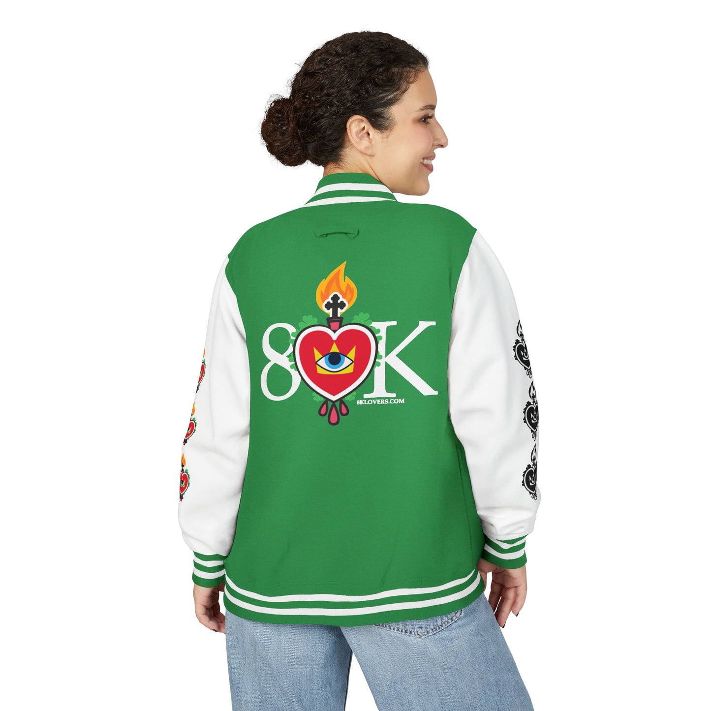 #21 Retro Unisex Heavyweight Letterman Jacket - 80K🍀Lovers 1985