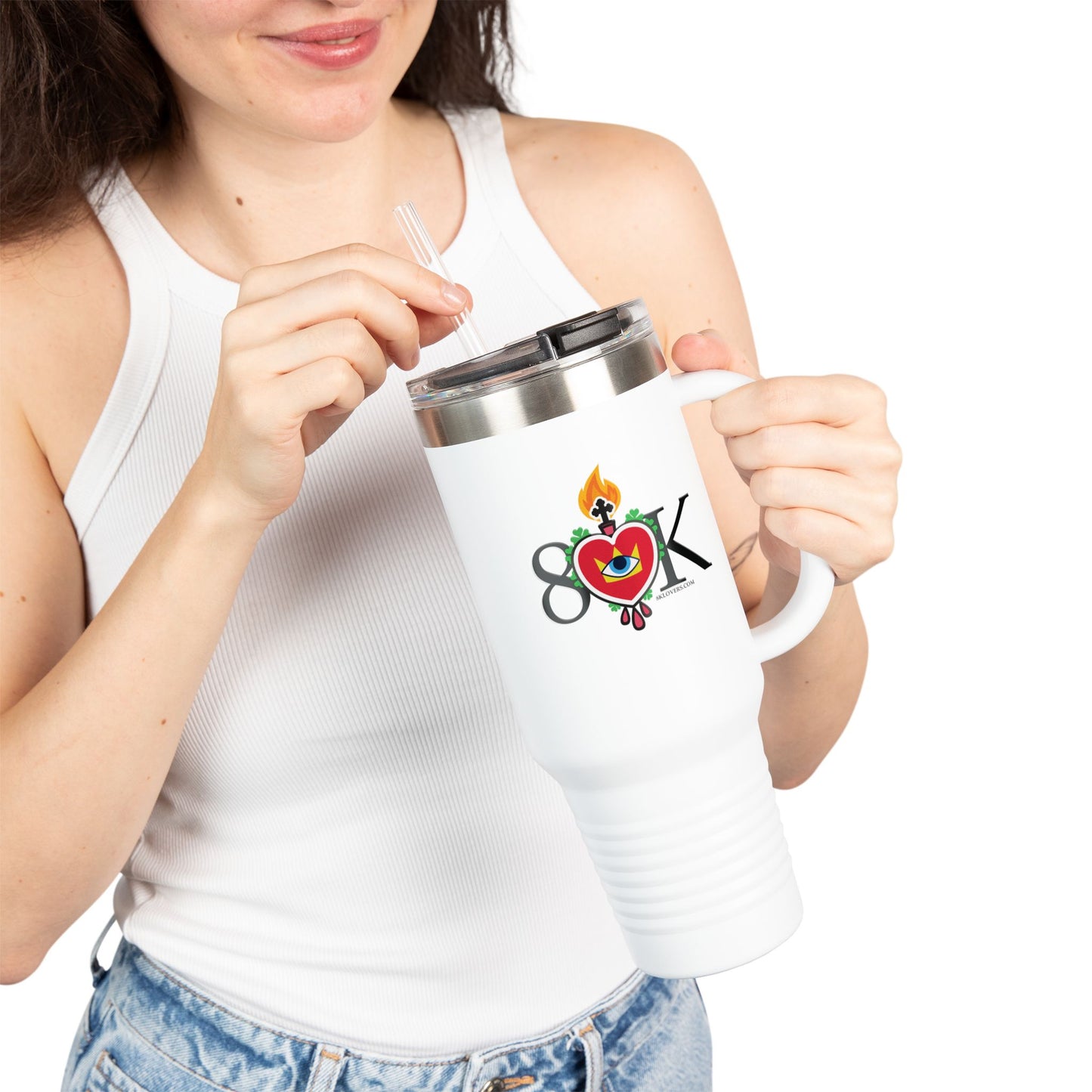 #4 Stylish 40oz Insulated Travel Mug - Perfect for On-the-Go Sipping