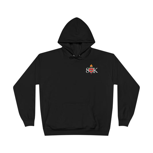#19 Sacred Heart Flame Shirt (FRONT & BACK LOGO) Unisex EcoSmart® Pullover Hoodie Sweatshirt