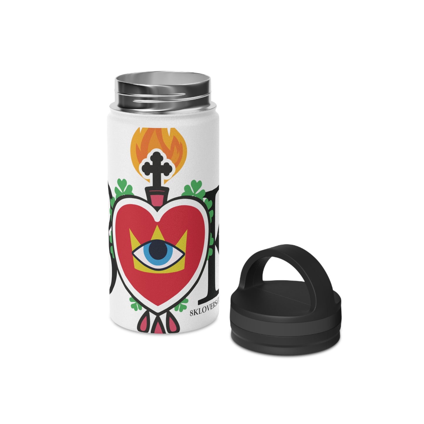 #3 Colorful Heart & Eye Stainless Steel Water Bottle