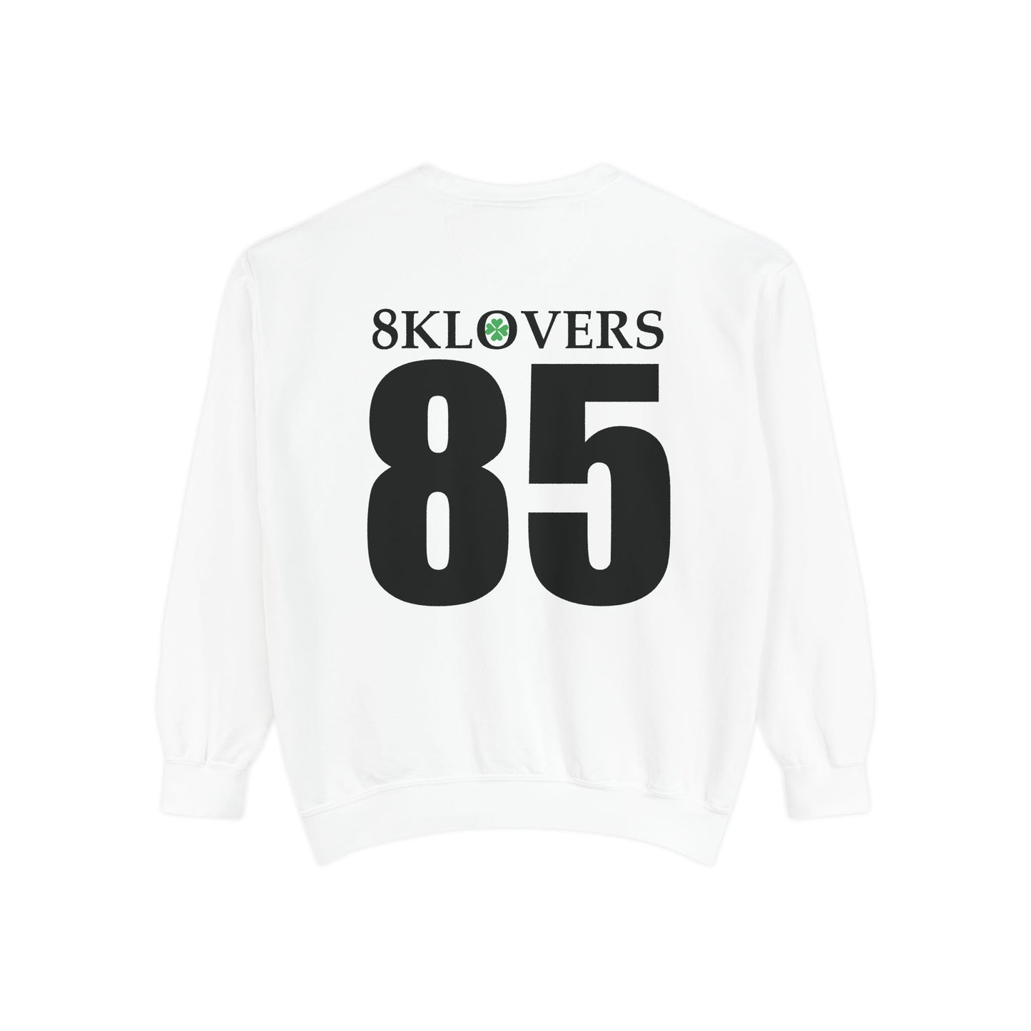 Unisex Garment-Dyed Sweatshirt - 8K Lovers Heart & Eye Design