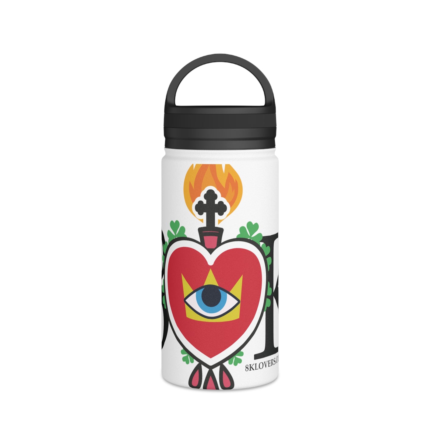 #3 Colorful Heart & Eye Stainless Steel Water Bottle