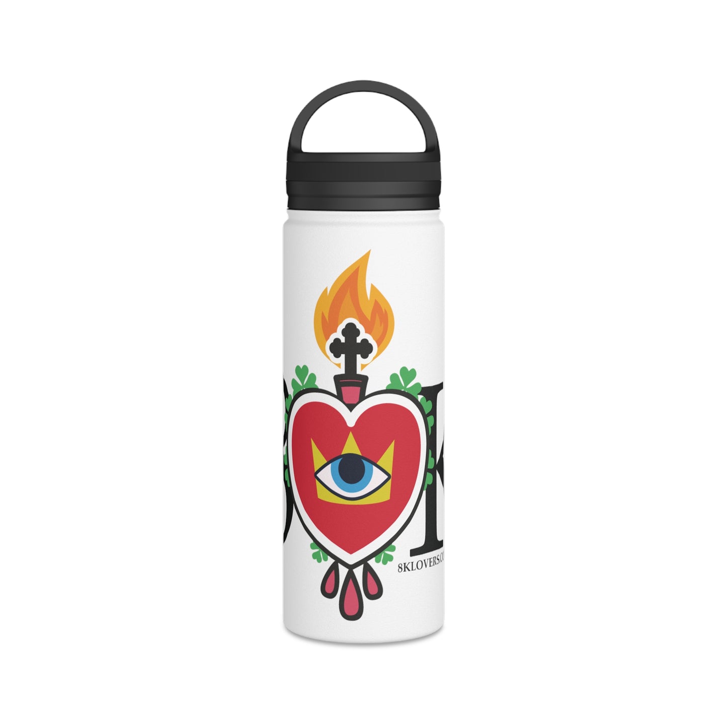 #3 Colorful Heart & Eye Stainless Steel Water Bottle