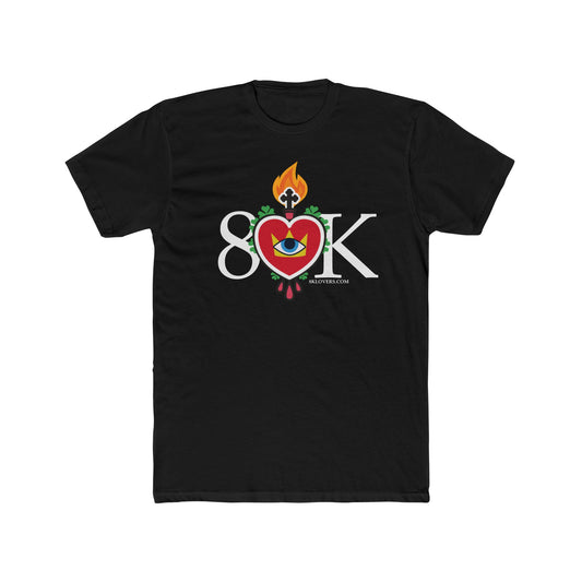 #8 Sacred Heart Flame Shirt Unisex Cotton Crew Tee