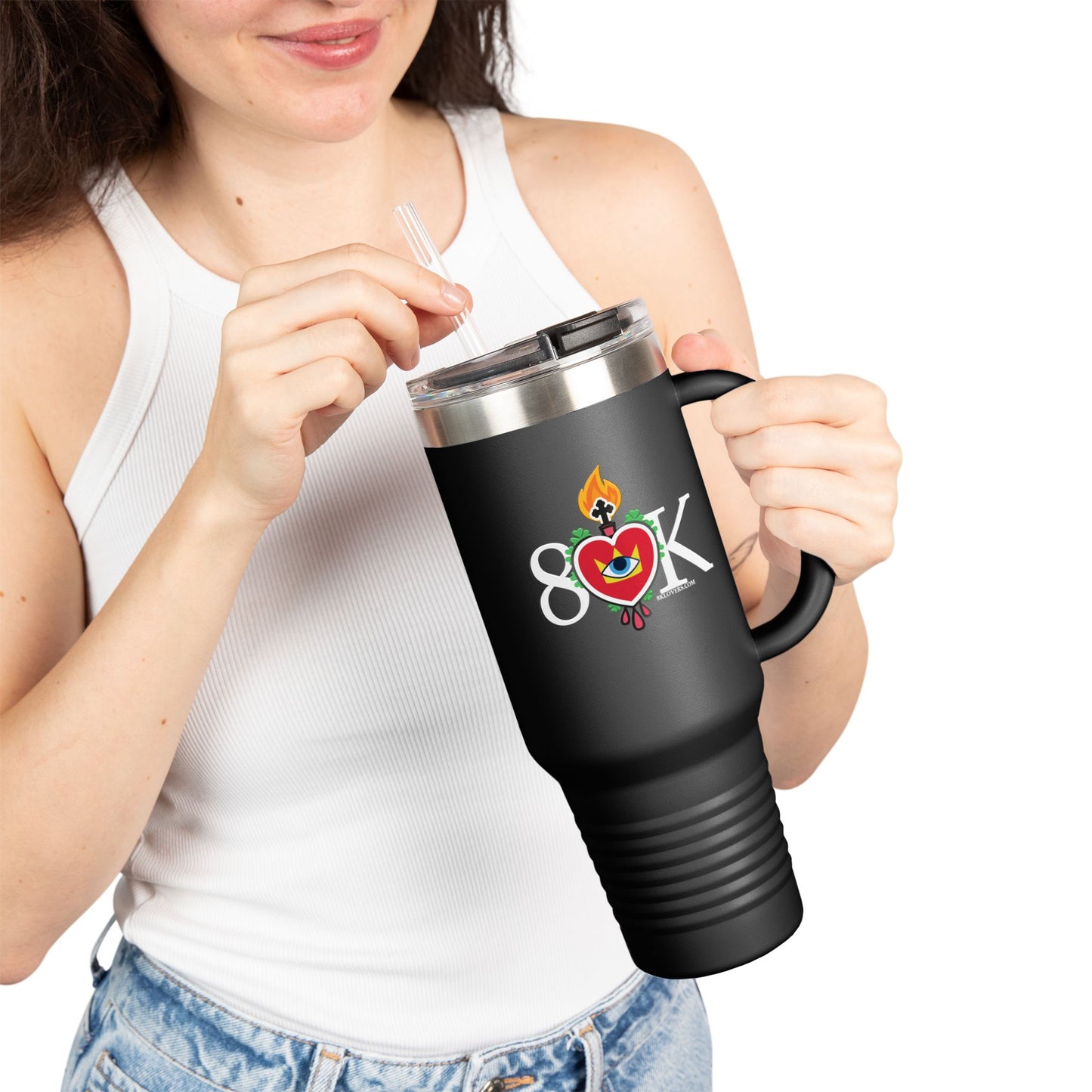 #4 Stylish 40oz Insulated Travel Mug - Perfect for On-the-Go Sipping